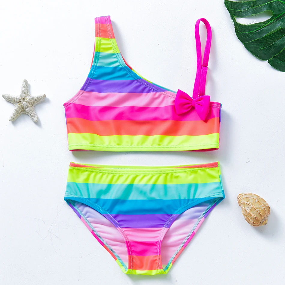 

2021 Girls Bikini Suits 6-15Years Two-Pieces Summer Bathing Suits Fashion Girls Swimsuits Sports Swimwear for Kids Girls CZ984
