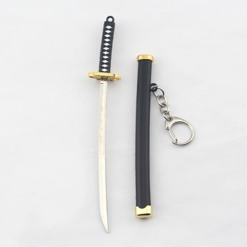 Mini Anime Demon Slayer Sword Keychain Katana Ghost Blade Metal Pendant Keyrings Weapons Cosplay Toy | Украшения и аксессуары