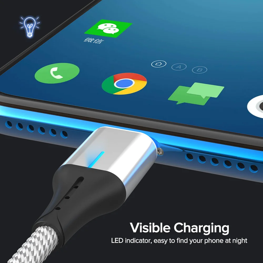 Venroii 1 м Магнитный usb type C кабель для быстрой зарядки USBC Кабо 5A Supercharge type-C телефонный шнур для huawei P30 P20 Honor 20 10 Pro