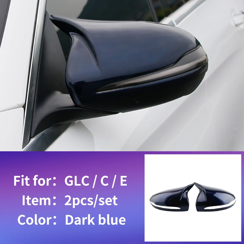 shen blue 2pcs Левый дайвер шальтер Mercedes w213 amg Mercedes w205 amg/glc x253 купе amg mercedes c class аксессуары w205 внутренняя отделка/Карбон - Название цвета: shen blue 2pcs