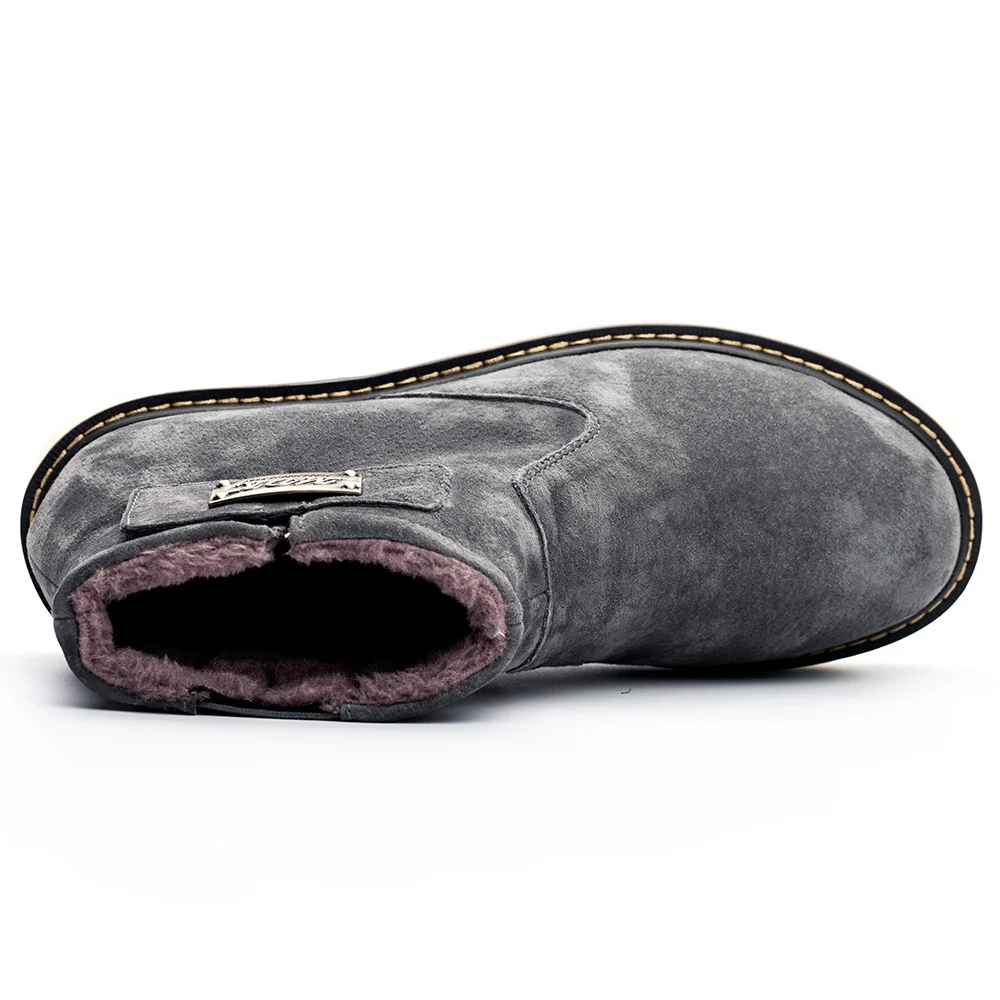 Новые зимние ботинки для мужчин сохраняющие тепло на резиновой подошве