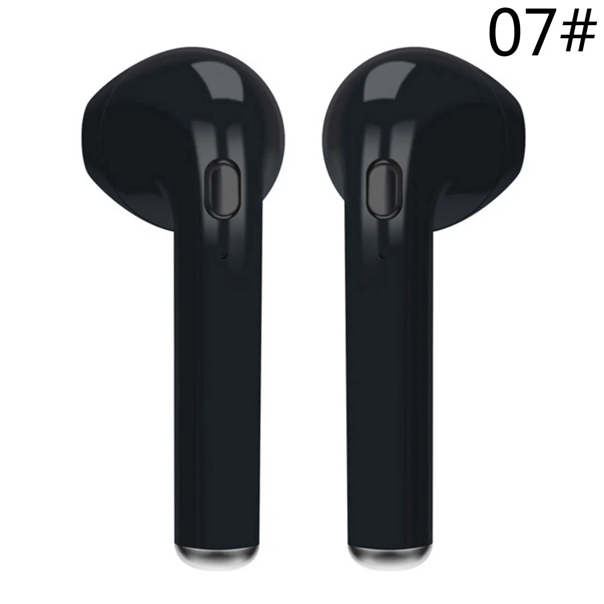 2 black with cable Беспроводная мини Bluetooth Спортивная гарнитура I7s TWS в уши Bluetooth гарнитура с зарядным устройством для мобильного телефона IPhone huawei samsung - Цвет: 2 black with cable