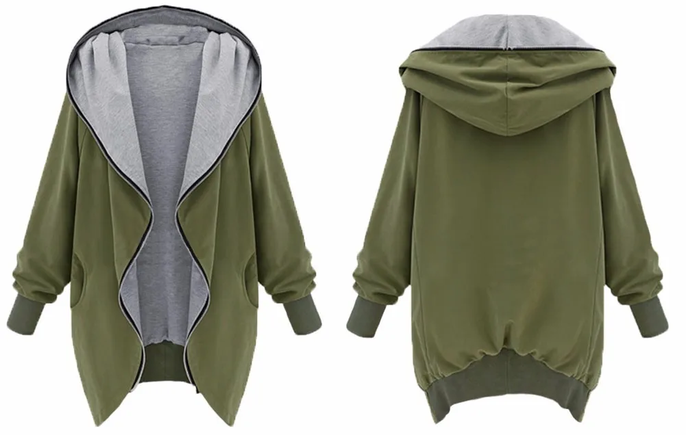 VOLALO 2 цвета женские вязаные толстовки с капюшоном Женское зимнее пальто верхняя