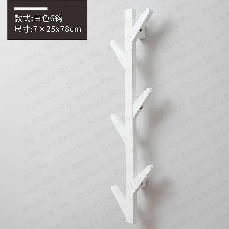 

Bamboo Wooden Hanging Coat Rack Wall Hook Clothes Hanger Living Room Bedroom Decoration Hanger Wall Shelves 6/8/10 Hooks