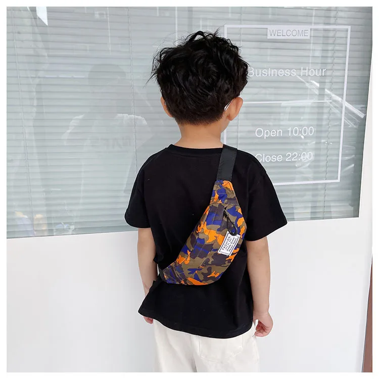 Женская многофункциональная нагрудная сумка с камуфляжным принтом