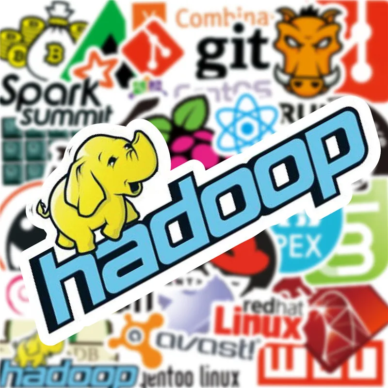 Программируемые наклейки 50 шт. Java JS Php Docker Bitcoin Html облачный язык логотип