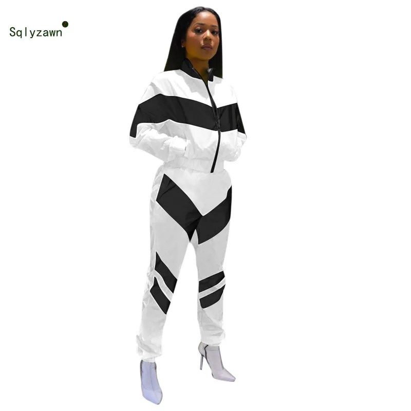 Цветной светоотражающий спортивный костюм женская одежда уличная комплект из