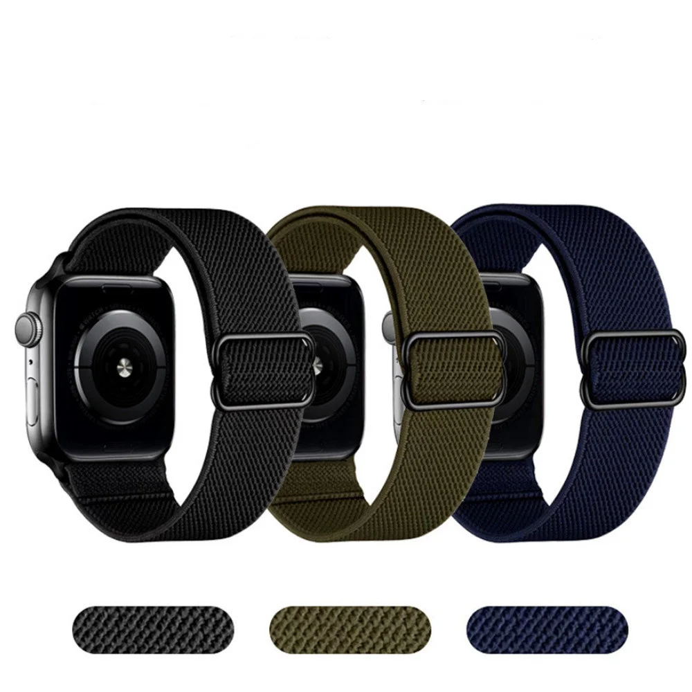 

Новый Эластичный Плетеный ремешок для часов подходит для часов серии Apple 1/2/3/4/5/6, парные модели цепей для часов