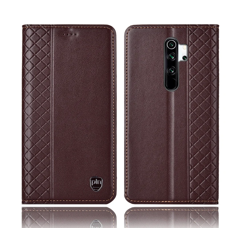 Чехол из натуральной кожи с отделением для карт для Xiaomi Redmi Note 8 Pro, чехол для мобильного телефона Redmi Note 8, Магнитный Флип-кожаный чехол
