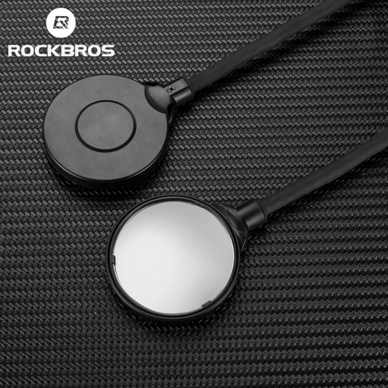 Велосипедное Зеркало ROCKBROS регулируемое на 360 ° HD Акриловая поверхность для минут