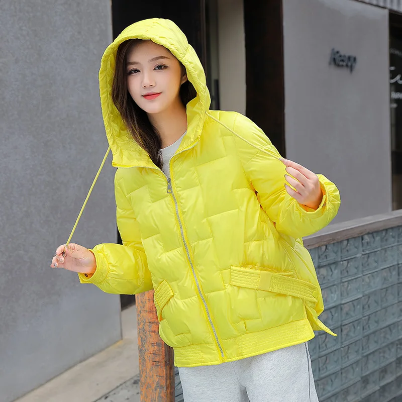 

WEIHAOBANG 2021 Winter Women's New Solid Colour Casual Cotton Jackets Ladys Long Sleeve Hooded Pocket Zipper Slim Cotton Coats