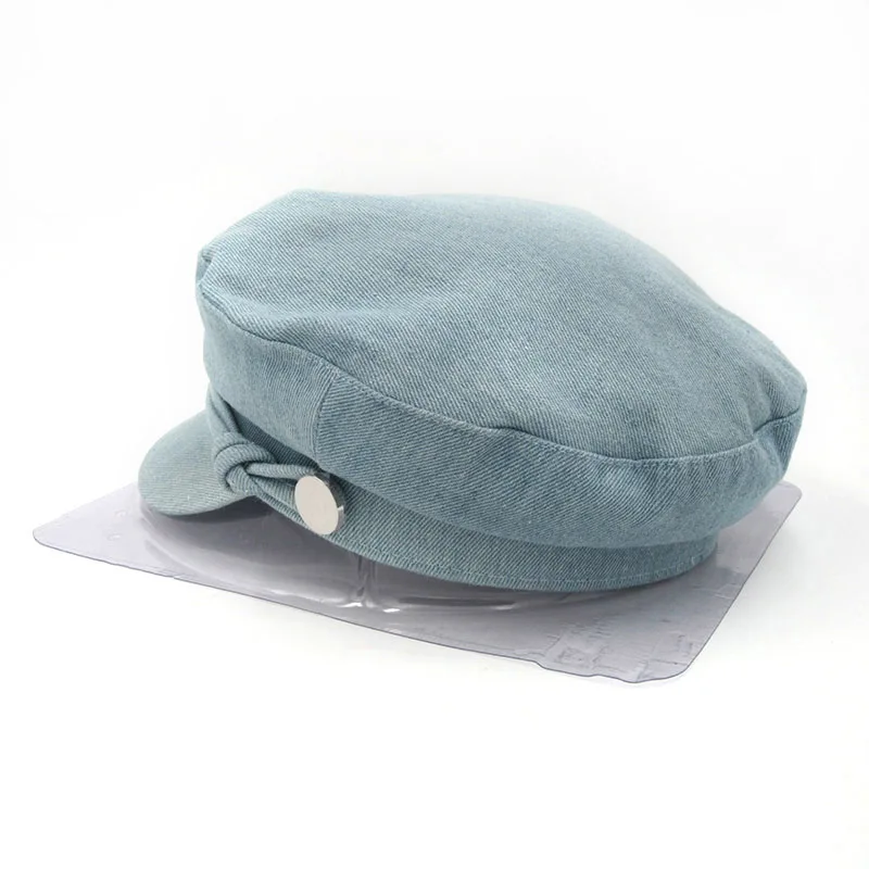 Женская однотонная восьмиугольная кепка модные зимние шляпы для газетчика