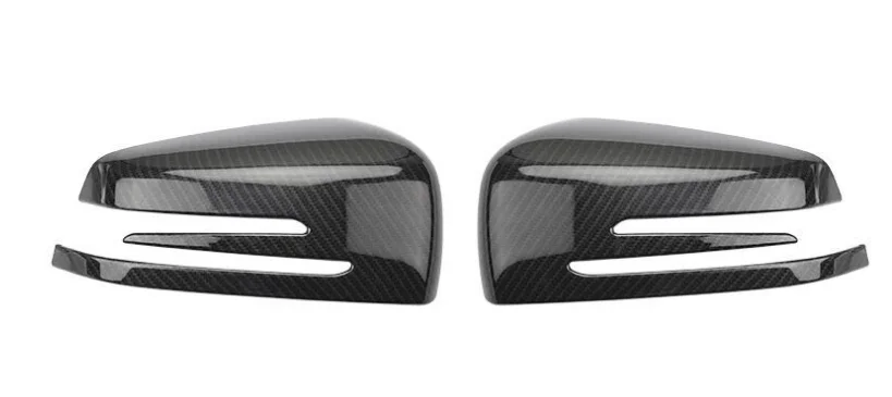1 пара автомобильных боковых крышек зеркала заднего вида из углеродного волокна