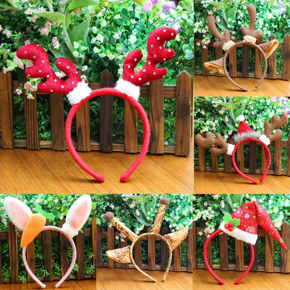 Детские аксессуары для волос с рогами детская Рождественская маскарадная