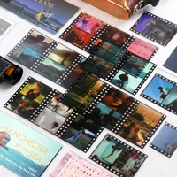 24 frames film classic movie transparent stickers bullet journaling accessories ins girlish mobile phone shell diy deco stickers