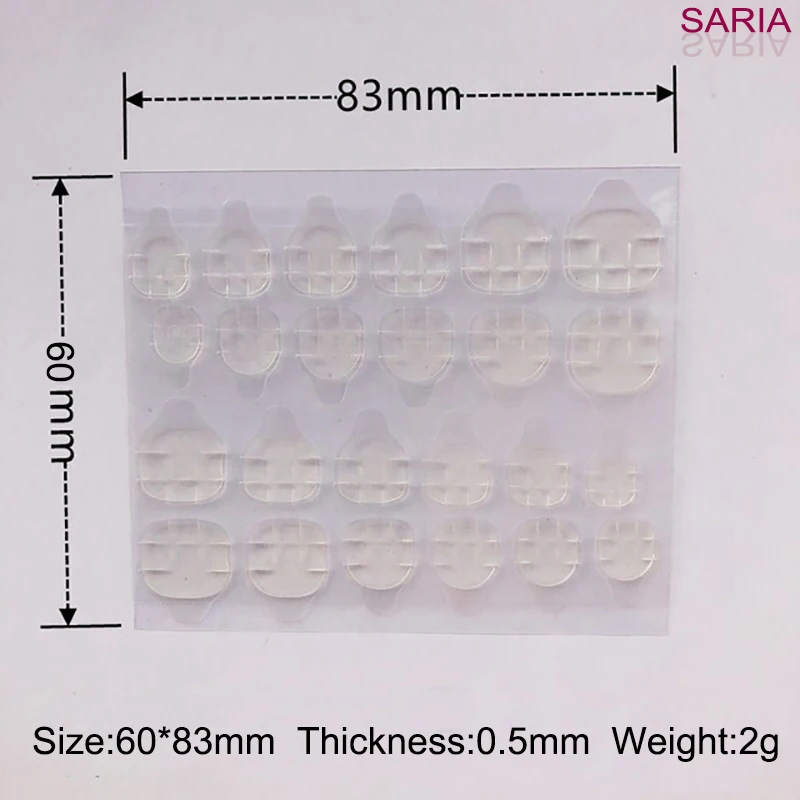 2 листа профессиональный прозрачный двухсторонний клейкий стикер клейкая лента