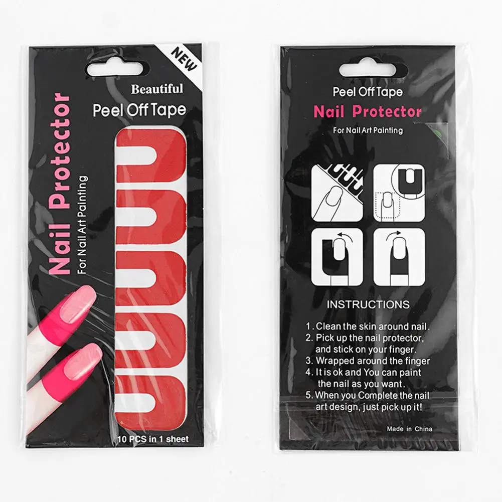 10 шт./пакет лак для ногтей защитный гель арт защита от проливов пенопластовые