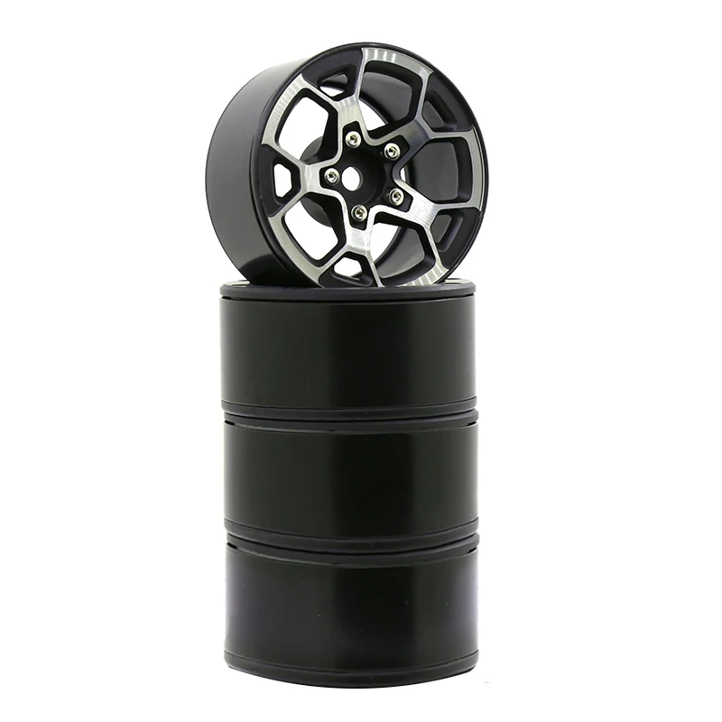 

4 шт. 1,9 дюйма RC Рок Гусеничный металлический обод колеса для 1/10 SCX10 90046 TRX4 RC части автомобиля