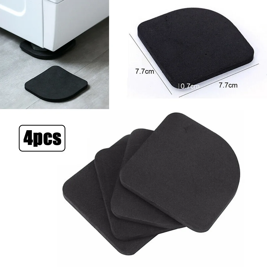 

4Pcs Washing Machine Anti Vibration Pad Non Slip Shock Mute Foot Feet Tailorable Mat Refrigerator Floor Furniture Protectors