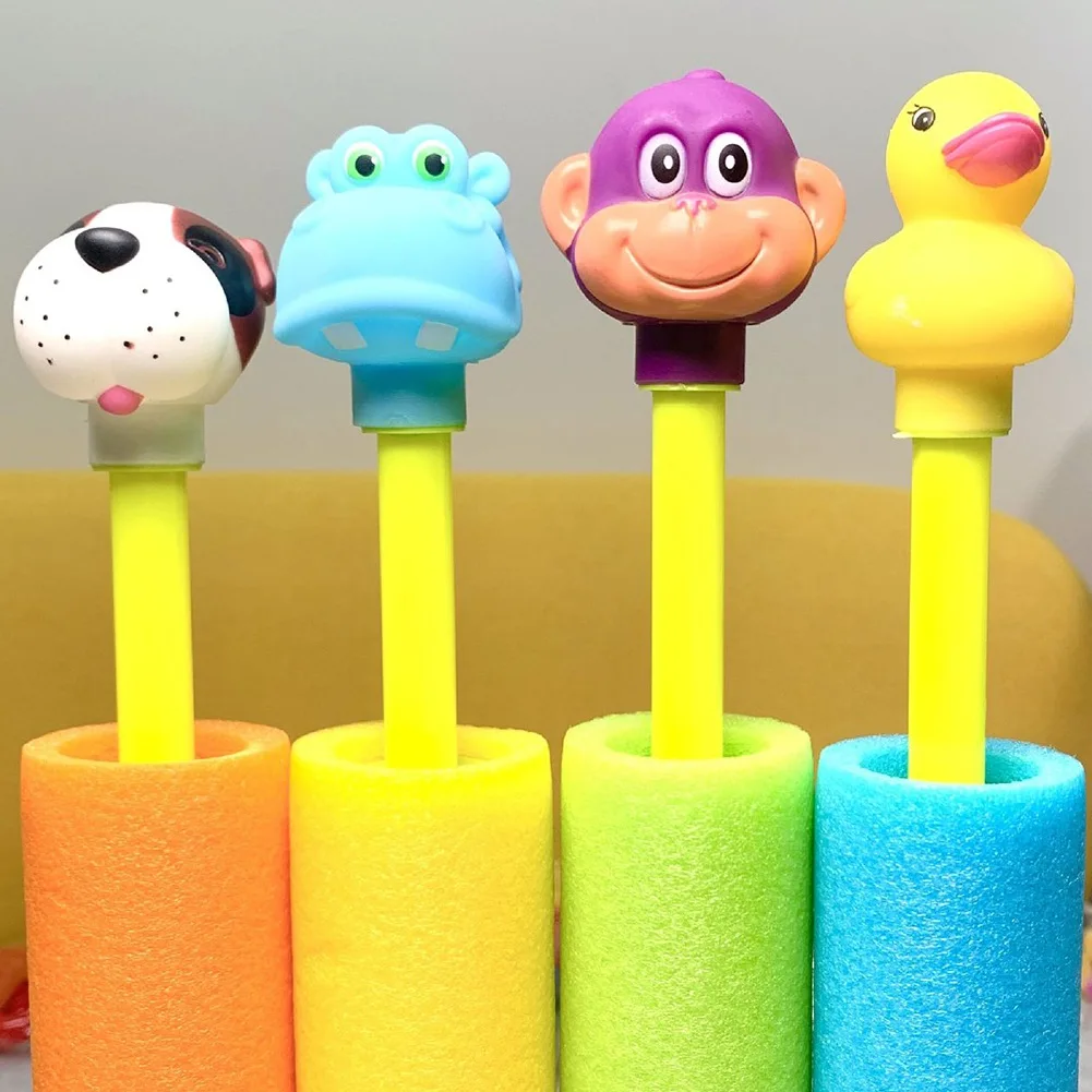 

Baby Kids Pumping Sprayer Water Water Toy Cartoon Animal Swimming Pools Toys Head EVA Water Blaster Shooter