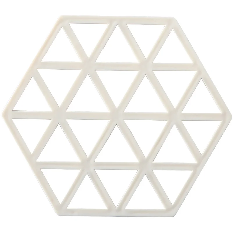 

1PC Silicone Tableware Insulation Mat Coaster Cup Hexagon Mats Pad Heat-insulated Bowl Placemat Home Decor Desktop Coaster