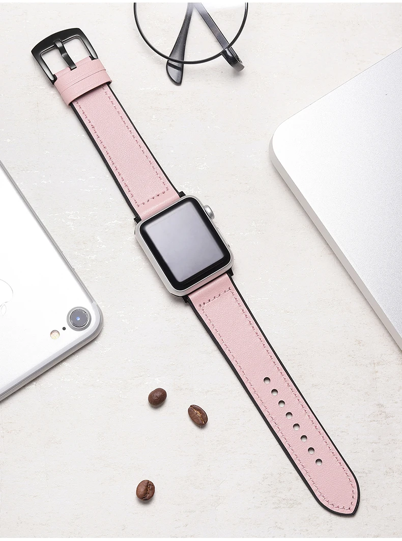 DIMU кожаный силиконовый ремешок для наручных часов Apple Watch 4 40 мм 44 браслет, ремешок для наручных часов iwatch, ремешок Series 5/4/3/2/1 38 мм 42 мм ремешок для часов