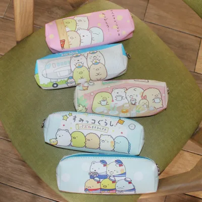 

Sumikko Gurashi модные аниме косметички из PU искусственной кожи на молнии школьный Карандаш Чехол флеш-накопитель сумка Канцелярский унисекс пода...