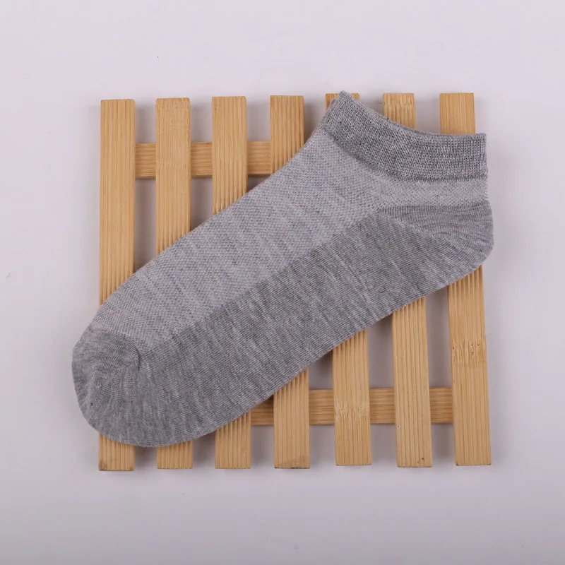 C light grey Urgot 10 пар, мужские носки летние Тонкие носочки в сеточку, однотонные носки с низким вырезом, Мужские дышащие Дышащие носки с фабрики,, Meias - Цвет: C light grey