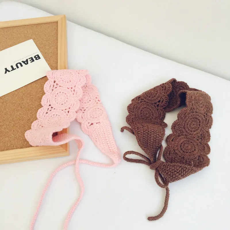 Детская вязаная повязка на голову в Корейском стиле Волосы группы детей ярких