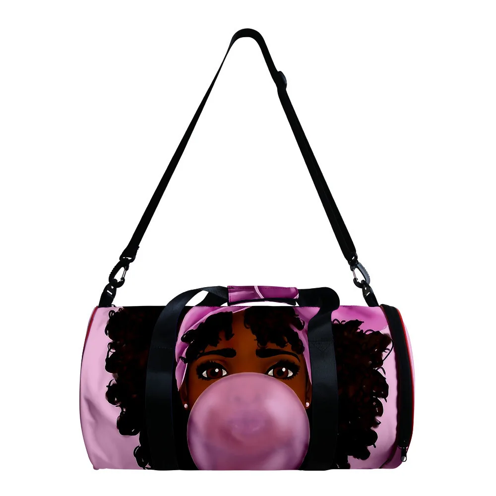 

Африканская женская сумка через плечо с 3D принтом в форме бочонка, женская сумка-ведро Lafro, сумка через плечо, Водонепроницаемая спортивная ...