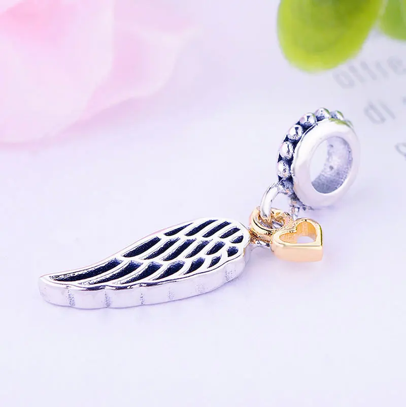 Подвеска-Шарм Крылья Ангела для браслета серебро 925 пробы | Украшения и