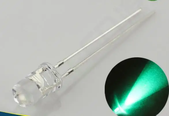 Высококачественный круглый голубой светодиодный Диод 5 мм яркость 10000 мкд для