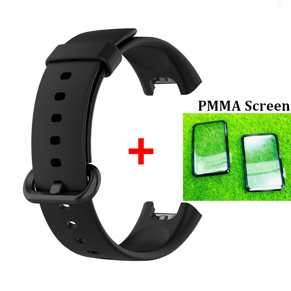 3D ПММА защитная пленка для экрана часов Realme ремешок смарт браслета сменный наручных 2 в 1 силиконовые