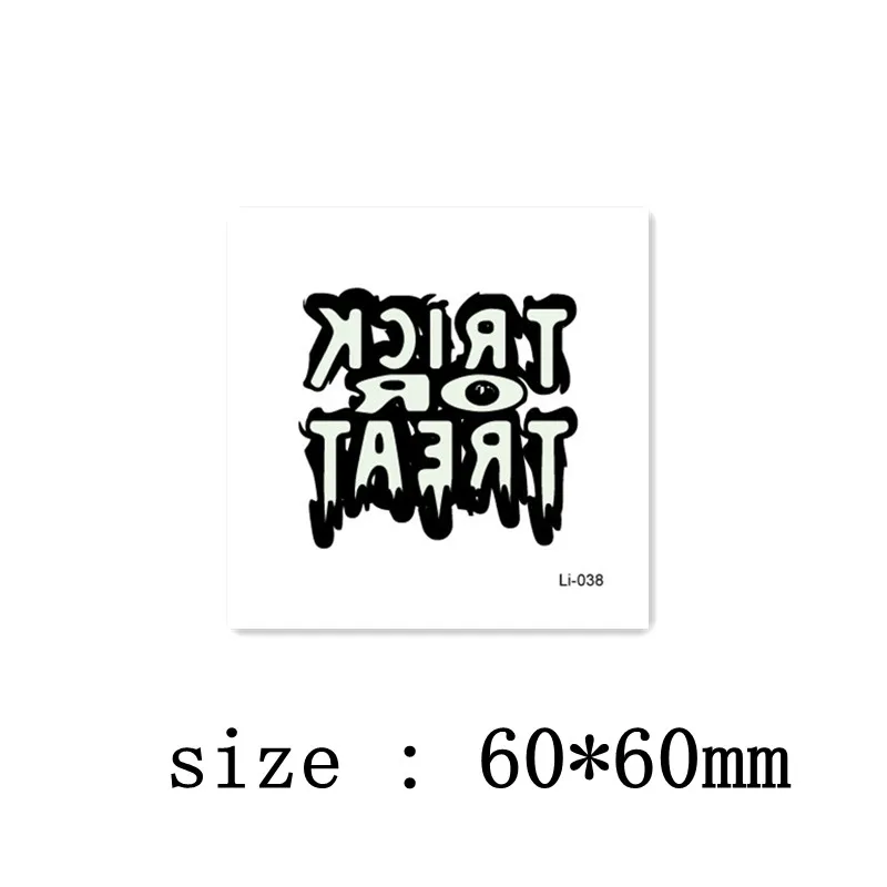 

5/10 pcs Luminous Tattoo Stickers Halloween Holiday Party Pumpkin Children Face Temporary Waterproof Tattoo Stickers Christmas