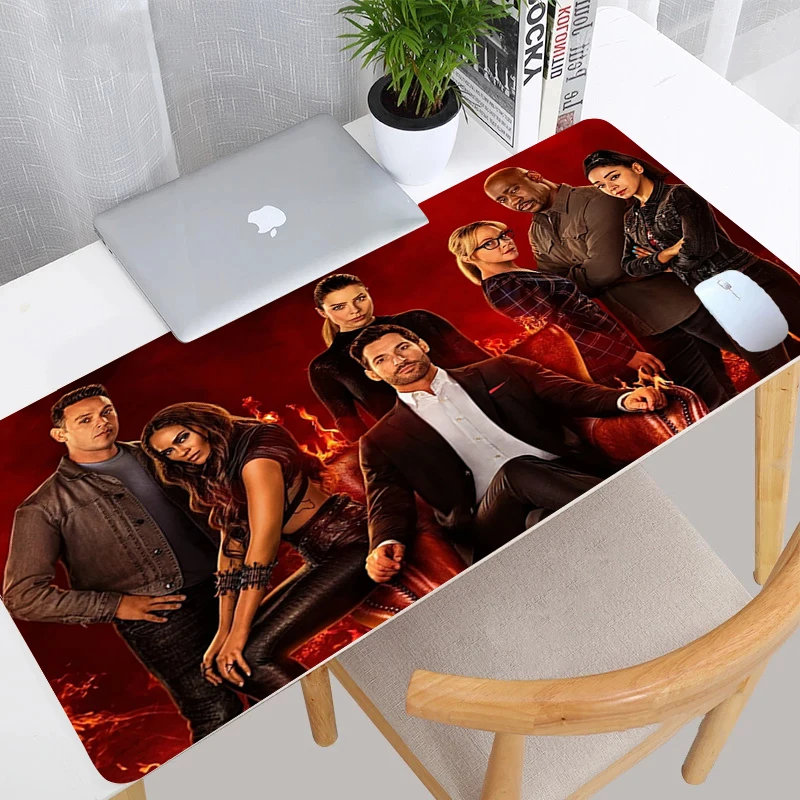 

Коврик для мыши Lucifer для ТВ-шоу, большой игровой коврик для клавиатуры XXL, Настольный коврик для мыши, резиновый коврик для мыши, игровой нетб...