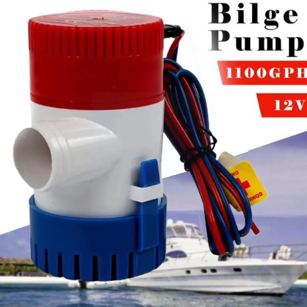 Pompa di sentina 1100 Gph 12v pompa acqua elettrica per acquario sommergibile idrovolante case a motore barca galleggiante barche Q8o1