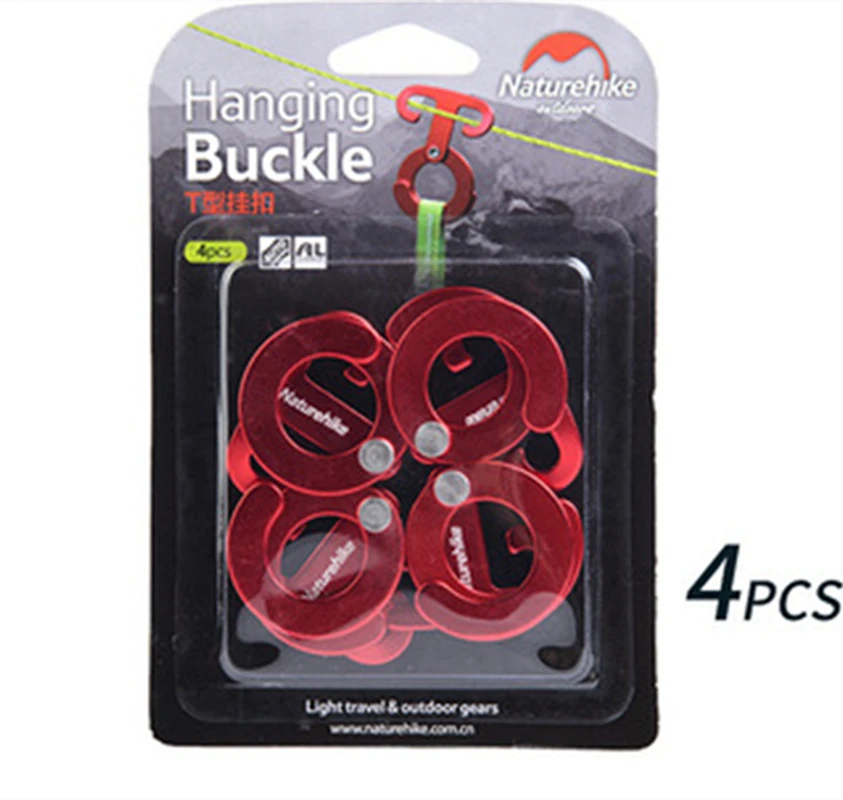 Naturehike аксессуары для улицы многофункциональный Т крючок Сверхлегкий 4 шт.