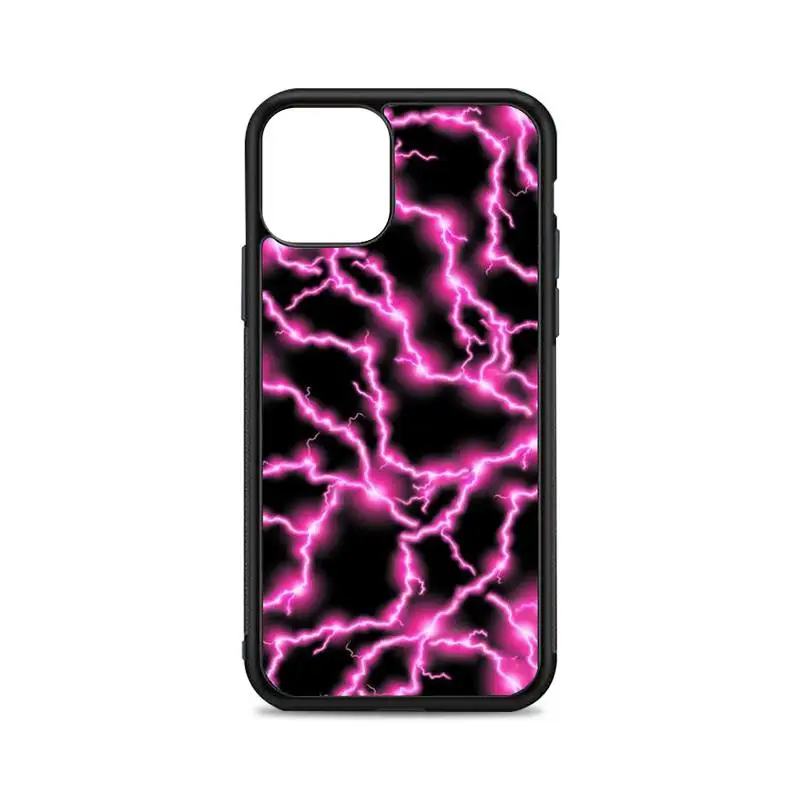 

Electric Pink Phone Case for iPhone 12 mini 11 pro XS Max X XR 6 7 8 plus SE20 High quality TPU silicon and Hard plastic cover