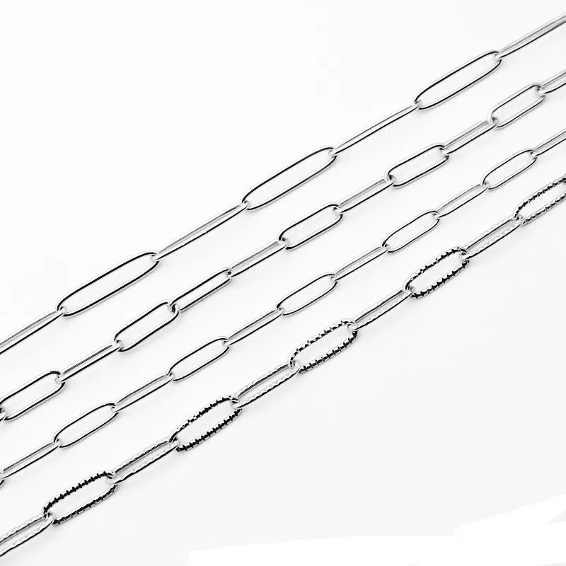 4 стиля s 316L из нержавеющей стали длинная цепочка ожерелье высокое качество