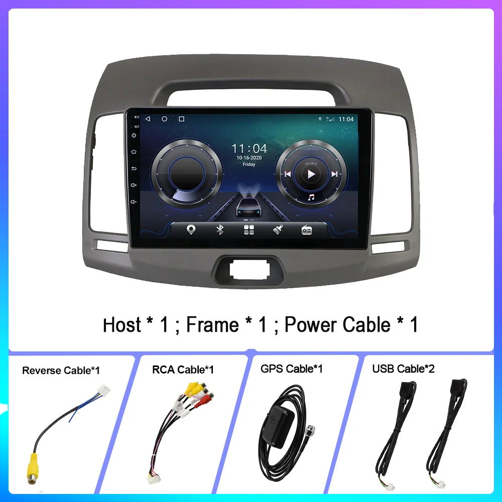 

Car Radio For Hyundai Elantra 2006-2011 2 Din DVD Android Multimedia Video Player Navigation GPS Support Carplay 8 Core 4G WIFI