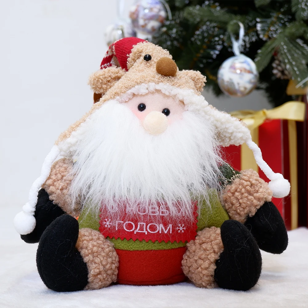 

Новогодние, рождественские, снеговики, украшения, подарки для детей, Санта-Клаус, сидячие игрушки, украшения для комнаты, Плюшевые рождестве...