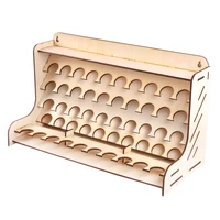abss 50 hole wooden pigment bottles storage organizer color paints stand rack holder drawing storage tool
