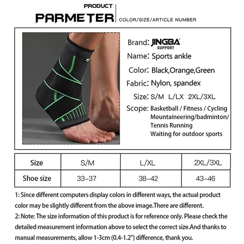 

1Pc Protective Football Ankle Support Basketball Ankle Brace Compression Nylon Strap Belt Ankle Protector