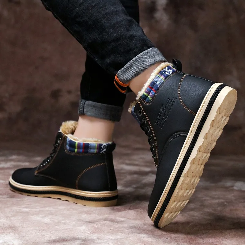 С волнообразным краем zapatos de hombre Обувь для улицы Мужские полусапоги дешевые