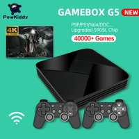 powkiddy new g5 wireless video game console super console x 50 emulators hd wifi retro tv game box video player for ps1 family