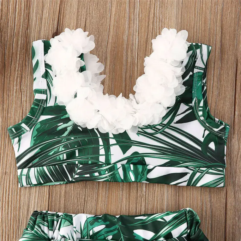 Пляжный От 0 до 5 лет 2020 года детский купальный костюм из двух предметов одежда для