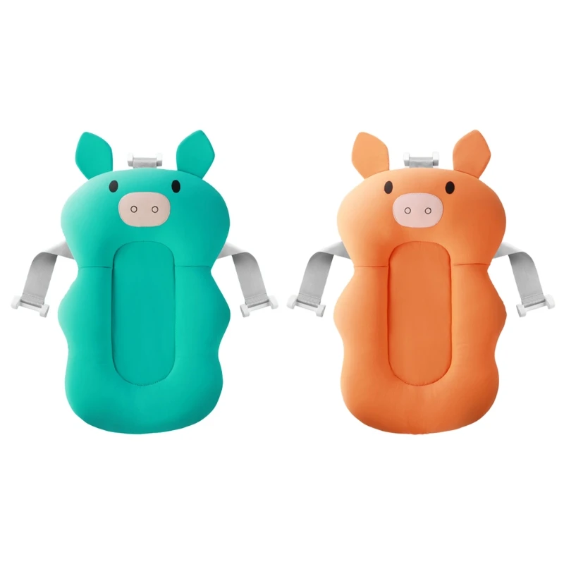 

Симпатичная мультяшная детская подушка для душа, нескользящая Мягкая Подушка для ванны для младенцев, удобная подушка в форме свиньи для но...