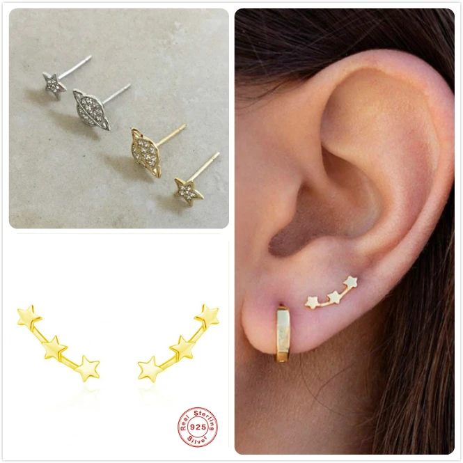 Серьги женские из серебра 925 пробы с фианитами | Украшения и аксессуары