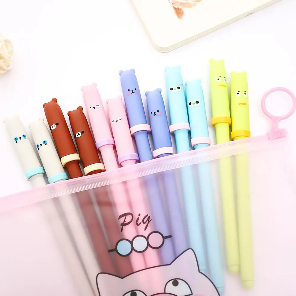 12 шт./компл. корейские милые Махровые Носки с рисунком кошки медведя гелевая