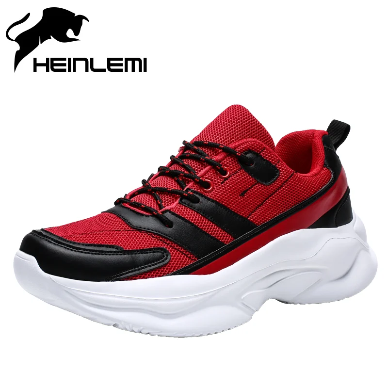 Мужские кроссовки HEINLEMI мужские больших размеров на толстой мягкой подошве Tenis